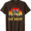 Cat Daddy Funny Cat Lover T Shirt, Retro Cat Shirt