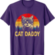 Cat Daddy Funny Cat Lover T Shirt, Retro Cat Shirt