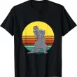 Cat Doing Yoga T Shirt, Retro Graphic Cat Shirt