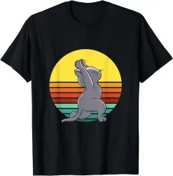 Cat Doing Yoga T Shirt, Retro Graphic Cat Shirt