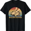 Funny Cat T-Shirt, Rolling Fatties Meme Shirt , Chubby Kitty Vintage Tee, Gift for Cat Lovers