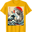 Catzilla Cat T Shirt, Japanese Art Funny Cat T Shirt