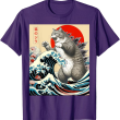 Catzilla Cat T Shirt, Japanese Art Funny Cat T Shirt