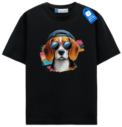 Cool Beagle Dog T Shirt, Funny Hipster Dog Lover Gift Tee