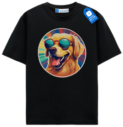 Cool Golden Retriever T Shirt, Retro Dog Lover Shirt
