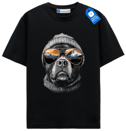 Cool Mountain Dog T Shirt, Hipster Dog Lover Tee