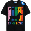 Corgi Lover Shirt, Funny Dog Mom T Shirt, Retro Corgi Lover T Shirt Gift