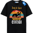 Corgi Mom Shirt, Cute Dog Lover Gift Tee, Retro Corgi Tee For Women