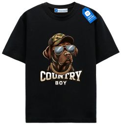 Country Boy Dog T Shirt, Camo Hat Dog Shirt
