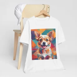 Colorful Geometric Dog Shirt, Gift For Dog Lovers