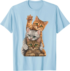 Cute Little Cats Playing Build Wall T Shirt, Cat Lover Shirt