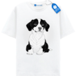 Cute Puppy Illustration Shirt, Dog Lover Tee, Cute Dog T Shirt