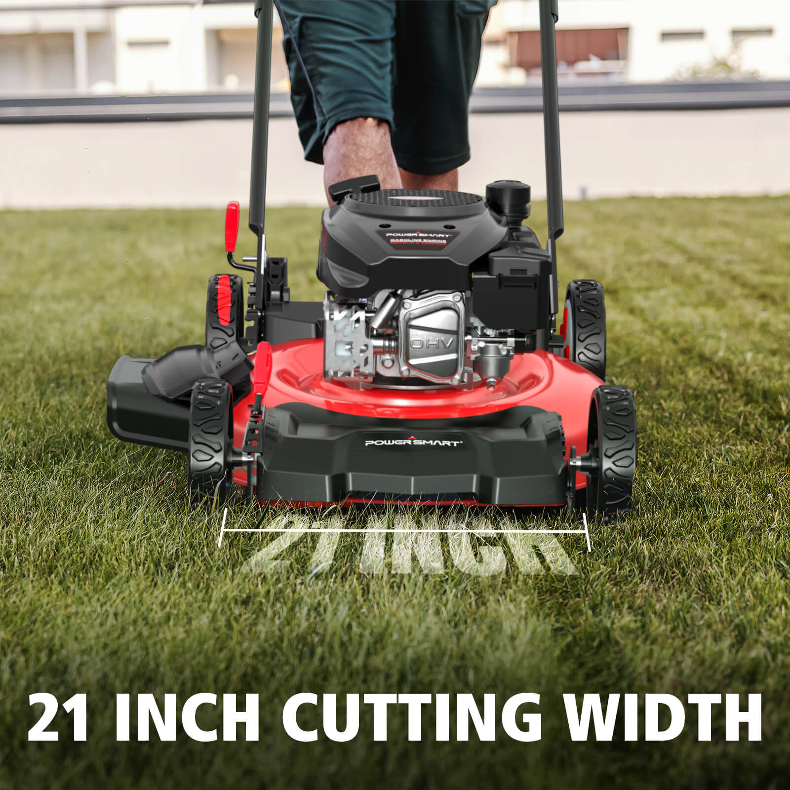 Powersmart 21'' 144cc Gas Push 2-in-1 Lawn Mower DV8621C Powersmart 21'' 144cc Gas Push 2-in-1 Lawn Mower DV8621C - Image 8