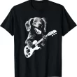 Funny Music Dog Guitar Lover Tee, Music Dog Shirt
