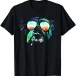 Cool Bulldog Sunglasses T-Shirt, Retro Tie Dye Dog Lover Tee, Funny Summer Pet Shirt