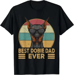Doberman Dad Shirt, Retro Doberman Dog Lover Gift