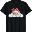 Cute Bulldog Girl Shirt, Dog With Glasses T-shirt