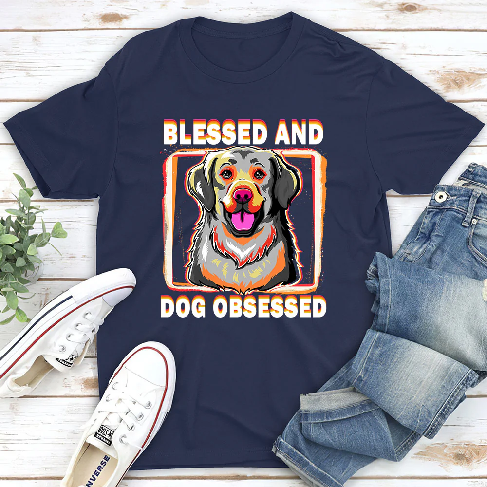 Dog Obsessed Unisex T Shirt, Dog Lover Shirt Dog Obsessed Unisex T Shirt, Dog Lover Shirt - Image 2