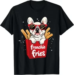 Frenchie Fries Shirt, Funny French Bulldog Dog Lover Tee