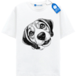 Funny Beagle Face T Shirt, Cute Dog Shirt, Big Nose Puppy Tee