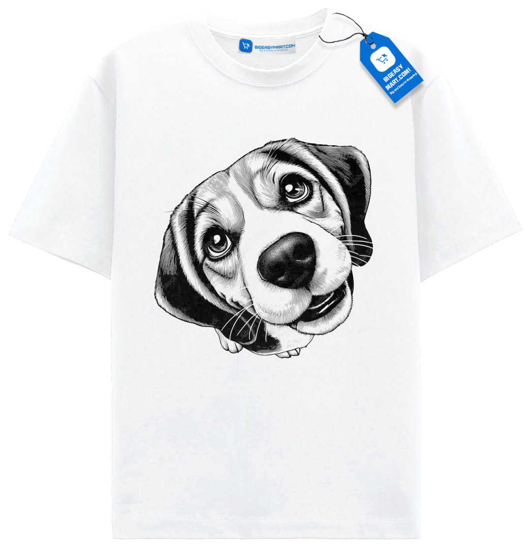 Funny Beagle Face T Shirt, Cute Dog Shirt, Big Nose Puppy Tee Funny Beagle Face T Shirt, Cute Dog Shirt, Big Nose Puppy Tee