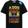 Funny Dog With Sunglasses T Shirt, Retro Dog Lover Gift