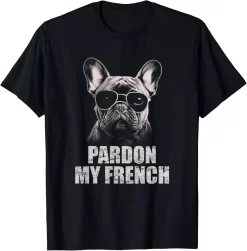 Funny French Bulldog Shirt, Pardon My French Dog Lover Tee