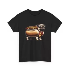 Funny Pug Hot Dog T Shirt, Cute Dog Lover Tee