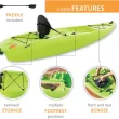 Lifetime Hydros 85 Angler Kayak with Paddle Package, Lime Green