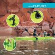 Lifetime Hydros 85 Angler Kayak with Paddle Package, Lime Green