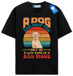 Happy Dog Vintage T Shirt, Retro Funny Dog Lover Gift