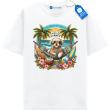 Hello Summer Dog T Shirt, Tropical Beach Vibes Tee For Dog Lovers