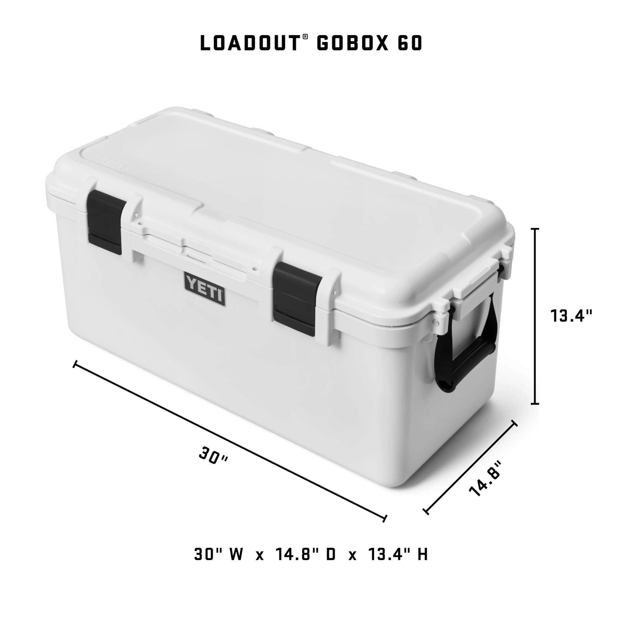 YETI LoadOut GoBox 60 Gear Case, White YETI LoadOut GoBox 60 Gear Case, White - Image 13