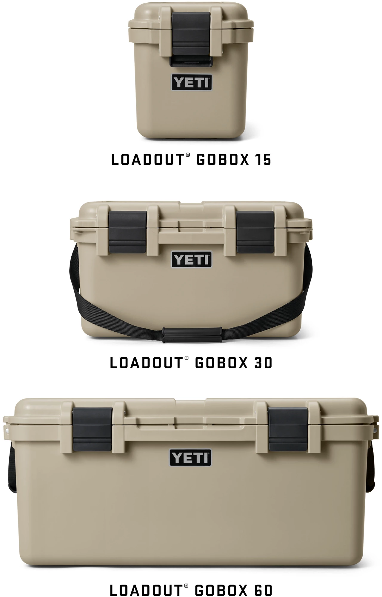 YETI LoadOut GoBox 60 Gear Case, Tan YETI LoadOut GoBox 60 Gear Case, Tan - Image 2
