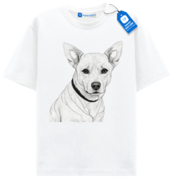 Line Art Dog Shirt, Dog Lovers Tee, Minimalist Pet Shirt