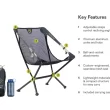 NEMO 2025 Moonlite Reclining Camp Chair, Black Pearl