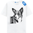 Modern Dog Portrait Shirt, Dog Face Tee, Pet Lover Gift