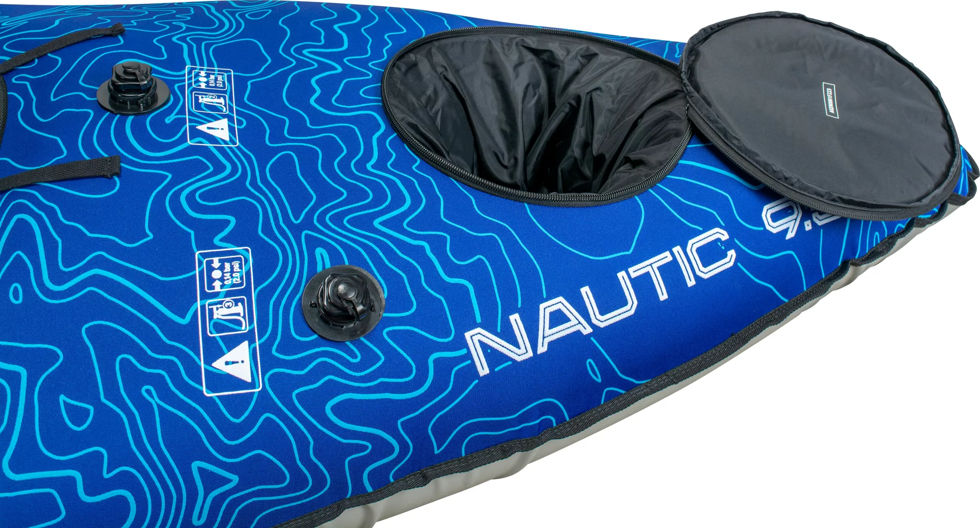 Connelly Nautic 9.5 Solo Rider Inflatable Kayak, Blue/White Connelly Nautic 9.5 Solo Rider Inflatable Kayak, Blue/White - Image 8