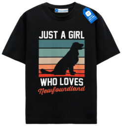 Newfoundland Dog Shirt, Cute Retro Dog Lover Tee