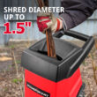 Powersmart 15Amp Electric Wood Chipper Leaf Mulcher w/ Collection Bin PS12A Powersmart 15Amp Electric Wood Chipper Leaf Mulcher w/ Collection Bin PS12A