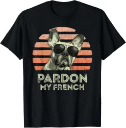 Pardon My French Bulldog Shirt, Funny Frenchie Dog Tee