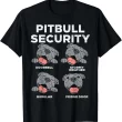 Funny Dog Shirt, Pitbull Security Levels T-Shirt for Dog Lovers