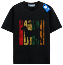 Retro Basenji Dog Tee, Vintage Dog Lover Gift