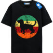 Retro Beagle Silhouette T-Shirt, Vintage Dog Lover Shirt