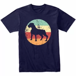 Retro Boxer Dog T Shirt, Dog Lover Shirt