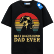 Retro Dachshund Dog Tee, Funny Vintage Sausage Dog T Shirt