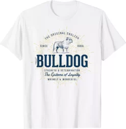 Retro English Bulldog Shirt, Vintage Loyal Dog Tee, Classic Bulldog Lover Gift, Wrinkly & Wonderful T-Shirt