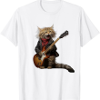 Rock Cat Playing Guitar, Funny Guitar Cat T Shirt