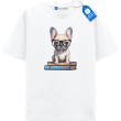 Smart French Bulldog Shirt, Dog Lover Shirt, Book Lover Dog Tee