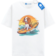 Surfing Beagle Shirt, Surfing Dog Tee, Cute Summer Dog Shirt